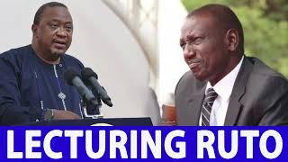 Crowd blasts to cheers in front of Ruto as Uhuru takes over the stage