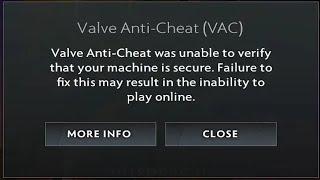  Valve Anti-cheat was unable to verify that your machine is secure FIX