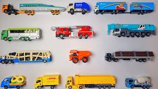 Toy Cars and Truck Collection for kids with tomica minicars - Learn Truck for Kids