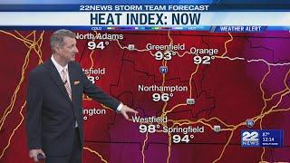 Heat index to reach around 100 degrees in Massachusetts
