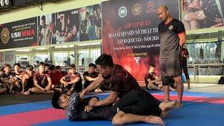 Ground & Pound của Trần Quang Lộc từ Close Guard (Training MMA Part 5) #MMA_DALAT