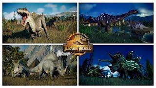 Jurassic World Evolution 2 (Secret Species Pack) All 118 Creatures Showcase + Unique Skins