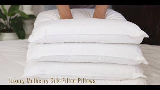 Luxury Mulberry Silk-Filled Pillows. Great for Skin and Hair. Hypoallergenic. OEKO Certified