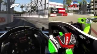 Forza Motorsport 5 vs Real Life - Dallara DW12 Indycar @ Long Beach