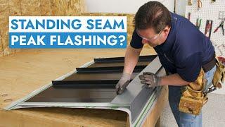 How to Install a Peak Flashing on a Standing Seam Roof: SMI Detail PK1