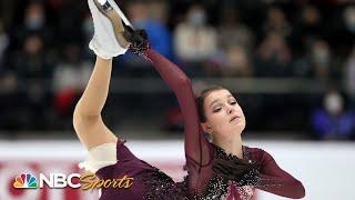 Shcherbakova's dazzling free skate earns silver medal at Euros | NBC Sports