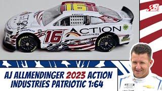 **NASCAR AUTHENTICS DIE-CAST REVIEW** AJ Allmendinger 2023 Action Industries PATRIOTIC 1:64