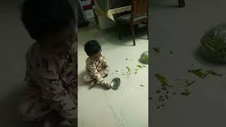 2 years cute puttu is helping his mummy#Shorts#VSR creations