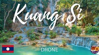 KUANG SI WATERFALL LAOS - HD WITH DRONE!