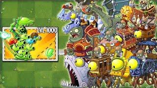 All Peashooter Level 1 VS All Zombots - Who Will Win? - PvZ 2 Zomboss Battlez v11.7.1