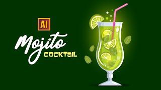 HOW TO DRAW A MOJITO IN ADOBE ILLUSTRATOR