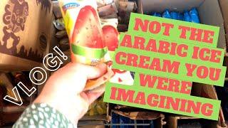 Trying Arabic snacks & cheap ice cream!