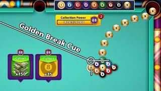 8 ball pool - Golden Break Cue  150 Cash And 15 Scratcher CCP Level 89 Miami 9 ball pool