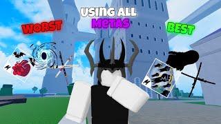 Using All META Builds in BloxFruits | Bounty Hunting + Combos