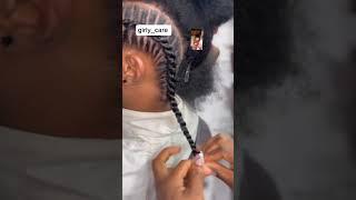 trending hair tutorial #shots#braids #trendinghairstyle