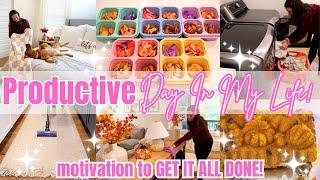 Get It All Done Productive Mom Life! Cozy Fall Get It All Done Cleaning Motivation!