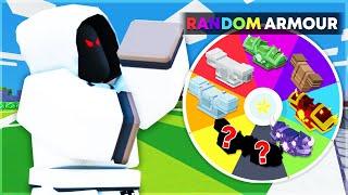 The Random Armor CHALLENGE.. (Roblox Bedwars)