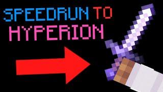 SPEEDRUN TO HYPERION - A New Start (hypixel skyblock)