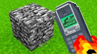 QUEBRANDO BEDROCK com o CELULAR NOKIA TIJOLÃO no MINECRAFT