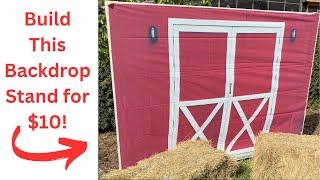 DIY Photo Backdrop Stand | Pinterest or Instagram Style Picture Stand for Yard | DIY Photo