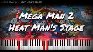 Mega Man 2 - Heat Man's Stage | VIDEO GAME PIANO COVER | PIANO TUTORIAL