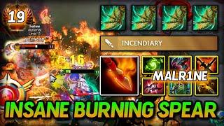 INSANE BURN DPS SPEAR MID by Malr1ne Huskar Turn on ARMLET Delete All Enemy | 7.37e DOTA 2