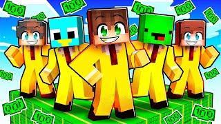 Surviving One MILLIONAIRE Block in Minecraft!