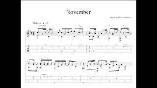 Free fingerstyle TABS - Ilya Truhanov "November"