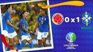 Brasil campeão !!!- Colômbia 0 X 1 Brasil- Final Copa América Feminina 2022