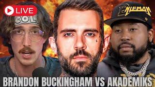 DJ AKADEMIKS VS BRANDON BUCKINGHAM | Live Reactions w/ Gvnglvnd Niem