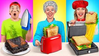 Me vs Grandma Cooking Challenge | Kitchen Gadgets and Parenting Hacks by Multi DO Challenge