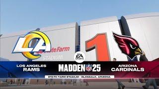 Rams vs Cardinals Week 2 Simulation (Madden 25 PS5)