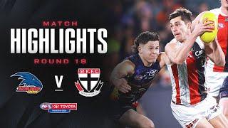 Adelaide Crows v St Kilda Highlights | Round 18, 2024 | AFL