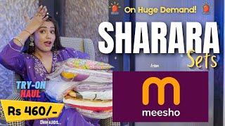 Festive wear *SHARARA SUIT SET* from Meesho | Latest collection | tryon | honest Review | gimaashi