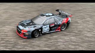 DRIFTING with crazy NISSAN SKYLINE R34 GT-R HPI RTR DRIFT FAIL CREW RC power