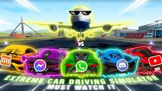 Extreme Car Driving Simulator 2022 | Airplane Vs All New Whatsapp Drip Cars | Part - 1