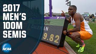 Christian Coleman: 2017 100m semifinal | NCAA RECORD