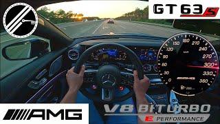 Mercedes-AMG GT 63 S E PERFORMANCE | 843 PS | Top Speed Drive German Autobahn No Speed Limit POV