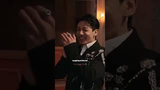 Jungkook's own reaction to his takes for "SNTY" MV #bts #jungkook #taekookzone #Jungkook_Golden