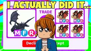 I ACTUALLY TRADED my MEGA SHADOW DRAGON (adopt me)