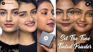 Set The Tone Tinted Powder | Find Your Shade | SUGAR Cosmetics