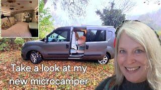 Vanlife France: On tour with my new minivan, a Fiat Doblo M. a. full van tour - Solo female vanlife