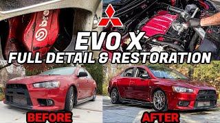 Can This Abandoned Evo Be Cleaned? Car Detailing Restoration of A Mitsubishi Evolution X