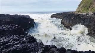 Devil's Churn in October Oregon Coast