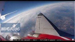 MiG-29 Edge of Space flight - Outside camera #2 - full length