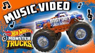 Official MUSIC VIDEO  | Here Comes the Crush  ft. Monster Truck BIGFOOT | Hot Wheels