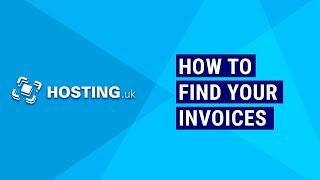 How to find your Invoices | Hosting.uk