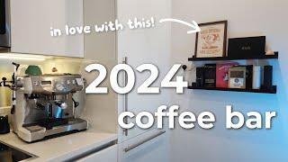 Coffee bar tour 2024 - minimalist coffee wall display