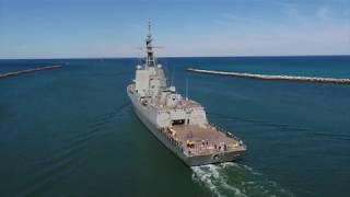 RAN second Air Warfare Destroyer 'Brisbane' starting sea trials