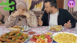اقوى مقلب في احمد  خليته ساب الاكل وقام رد فعله المره دي رهيب